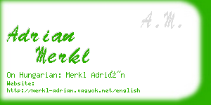 adrian merkl business card